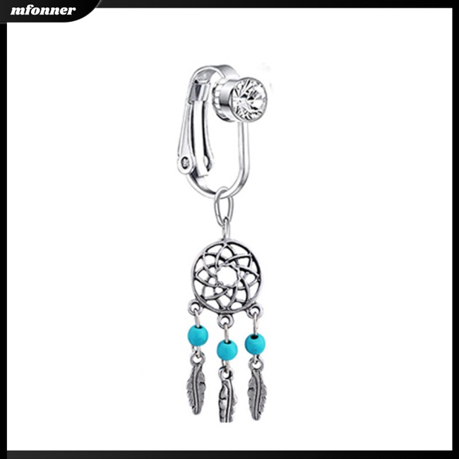 Khuyên Rốn Không Xỏ Lỗ Đính Đá Zircon Thời Trang Cho Nữ
