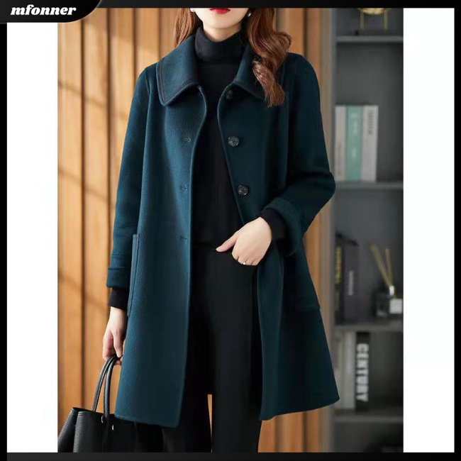 Áo Khoác Giả Len Hai Mặt Màu Sắc Thời Trang Cho Nữ