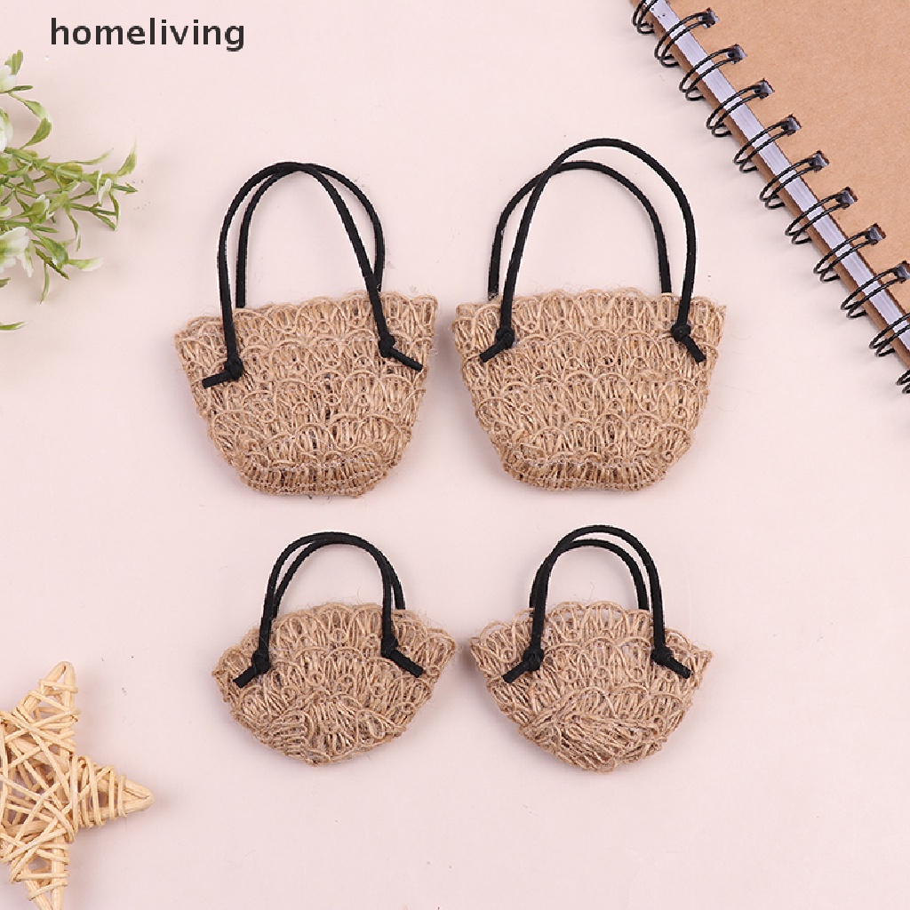 Túi Xách Rơm Đan Đeo Vai Cho Búp Bê