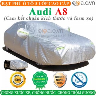 Bạt Che Phủ Xe ô tô Audi A8 Bạt Phủ Ô Tô Audi A8 Bạt phủ Xe Ô Tô Audi A8 CAO CẤP 3 LỚP