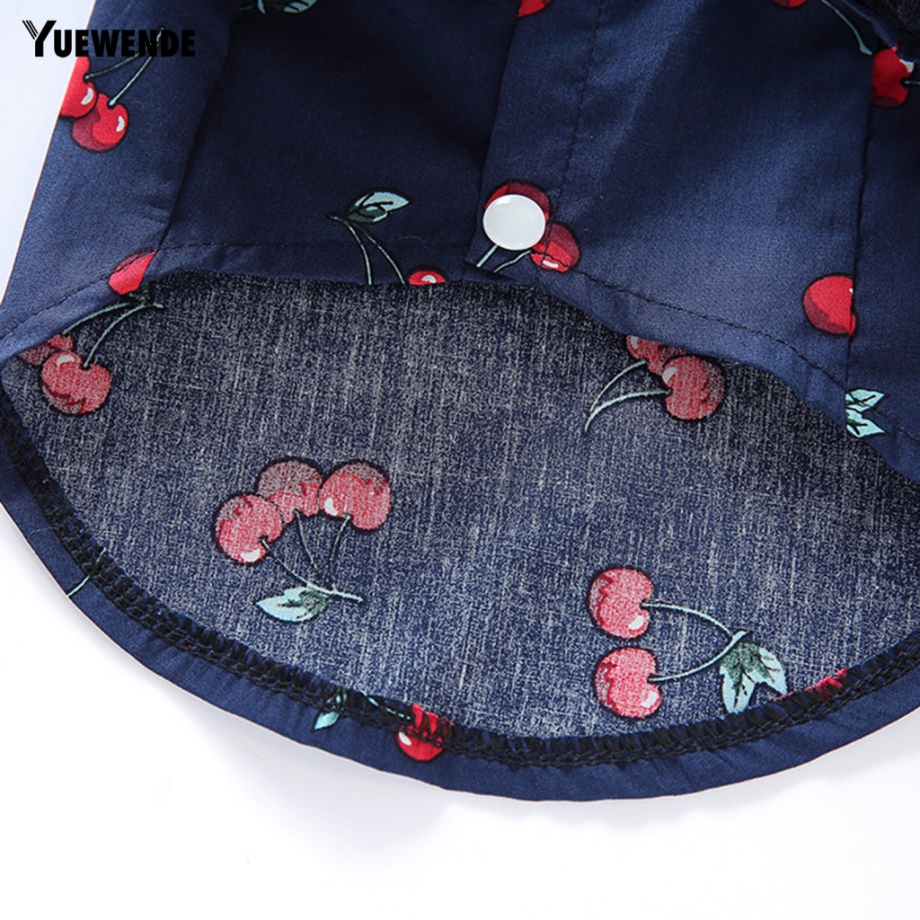 Yue.z Áo Thun Họa Tiết Dâu Tây Màu Sắc Tươi Sáng Tinh Tế Cho Thú Cưng