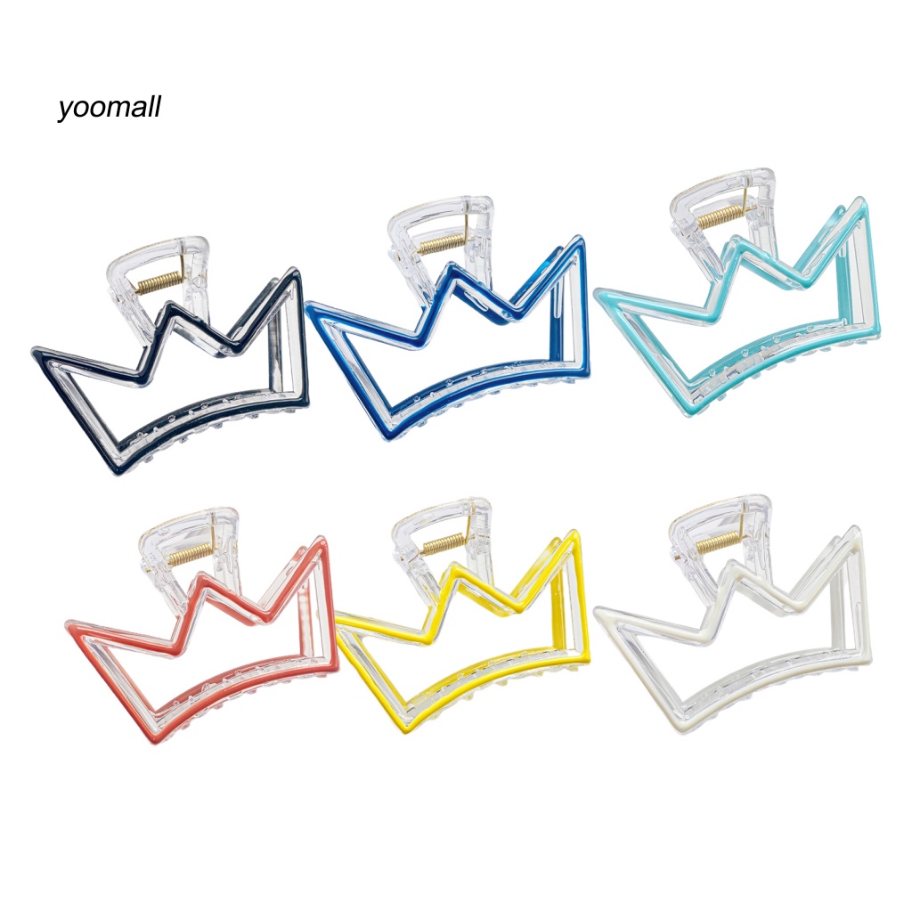 / Yo / Kẹp Tóc Hình Vương Miện Màu Sắc Tươi Sáng Cho Bé Gái Mọc Răng Chéo