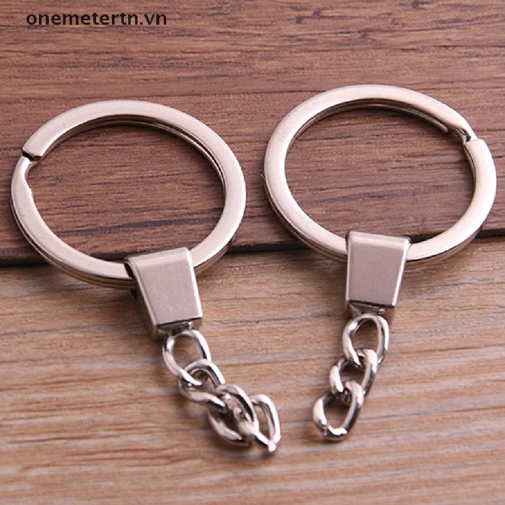 Set 10 Vòng Kim Loại Ngắn 30mm Dùng Làm Móc Khóa DIY