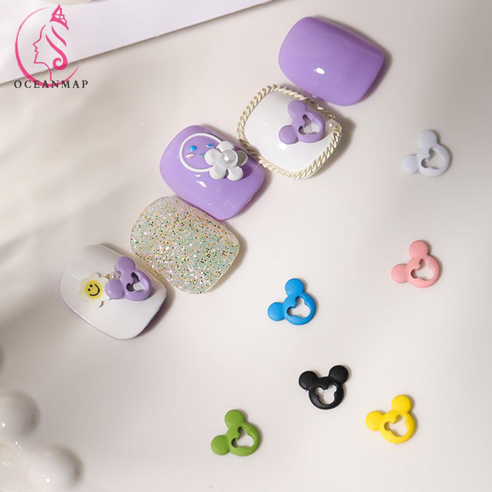 [Hàng mới về] Phụ kiện hình đầu chuột mickey 3D trang trí móng tay nghệ thuật độc đáo nhiều màu tùy chọn