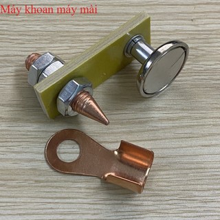 Kẹp mát máy hàn 500A Max nam châm siêu hít máy khoan máy mài