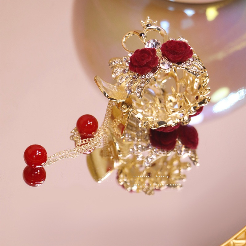 Kẹp Tóc Thiên Nga Đính Đá Sang Trọng Cho Nữ