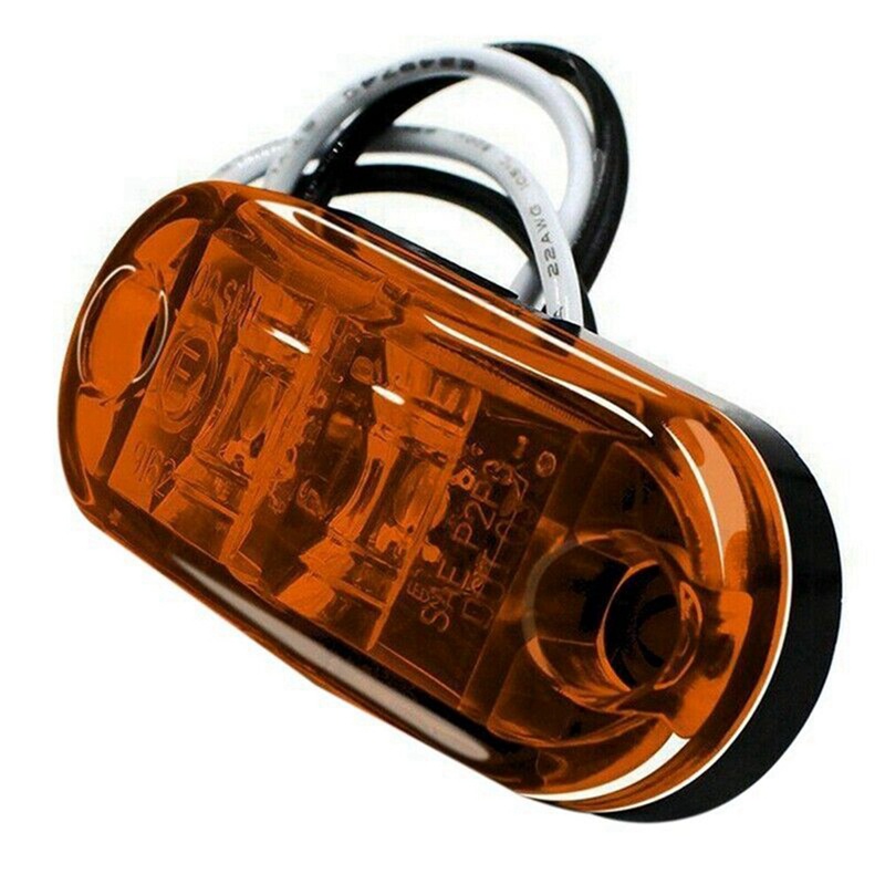 Set 20 Đèn LED 2.5Inch 2 Diode Ánh Sáng Trắng / Vàng Chuyên Dụng Dành Cho Ô Tô / Xe Tải