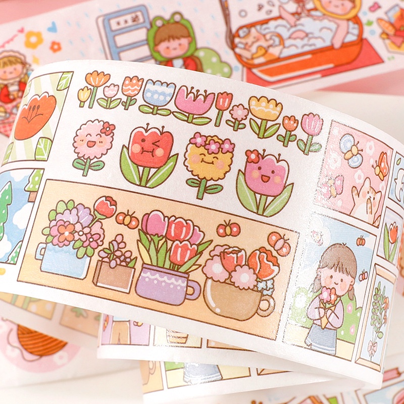 Miếng Dán Trang Trí Sổ Tay DIY Hình Nhân Vật Dễ Thương Xinh Xắn