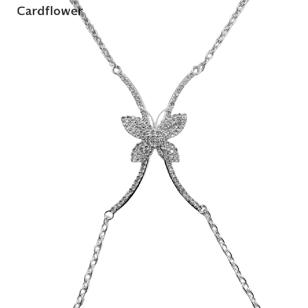 Vòng cổ Đeo Ngực Mặt Hình Bướm Đính Đá Thời Trang Cho Nữ