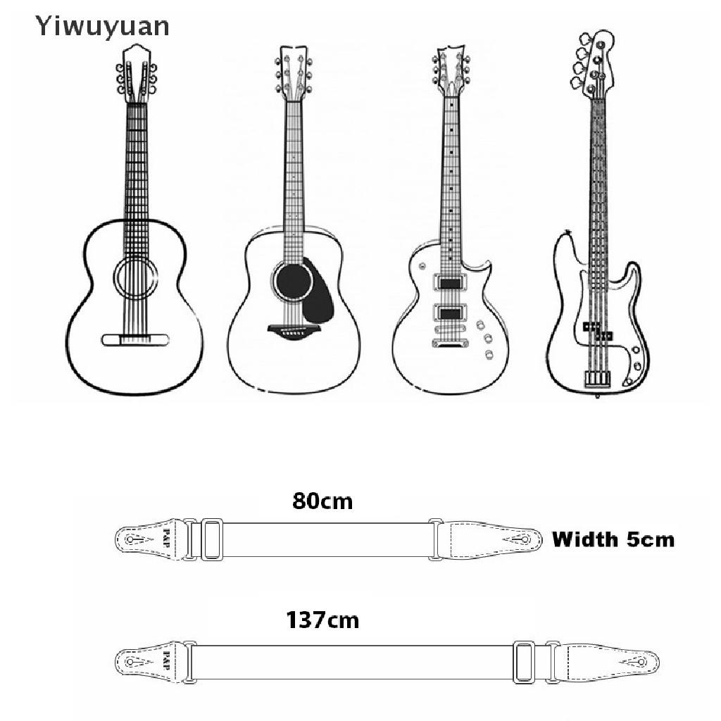 Dây Đeo Đàn Guitar Bằng Nylon Nhiều Màu Sắc Có Thể Điều Chỉnh