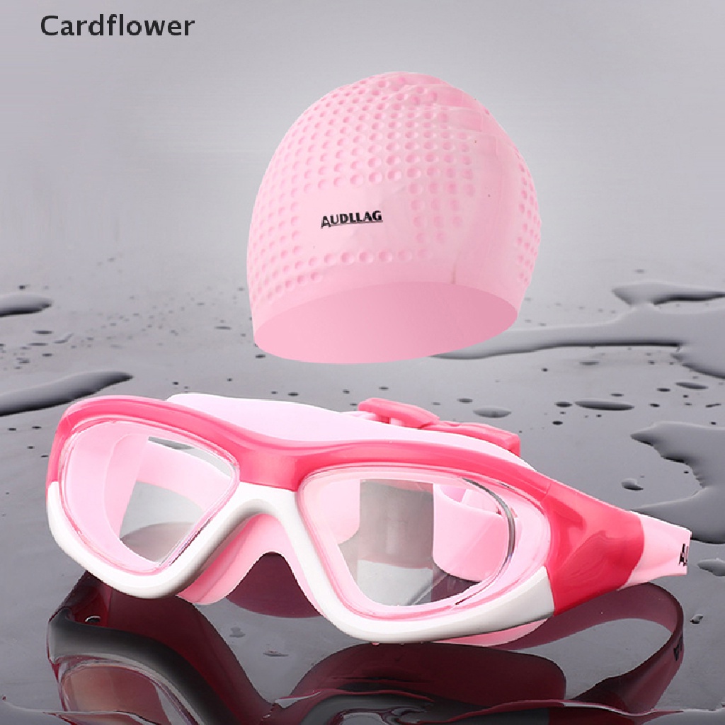 < Cardflower > Mũ Bơi Cao Su Silicon Co Giãn Chống Thấm Nước Bảo Vệ Tai Khi Chơi Thể Thao / Bơi Lộ