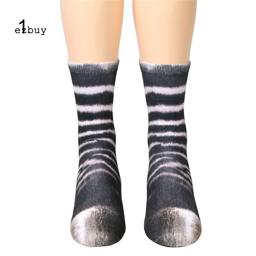 Vớ Co Giãn Thoáng Khí In Hình Móng Vuốt Động Vật 3D Vui Nhộn Cho Người Lớn Và Trẻ Em