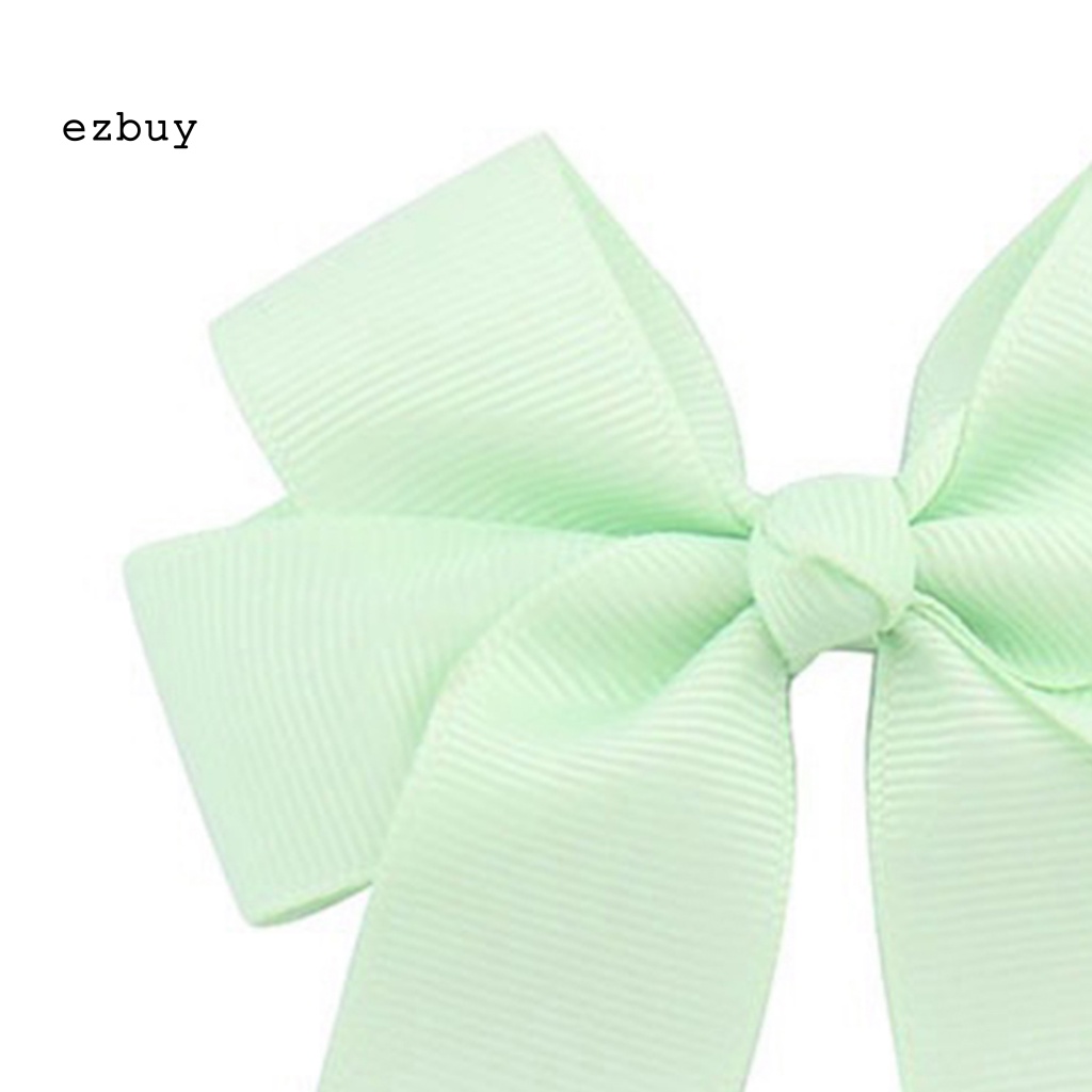 Kẹp Tóc Hình Nơ Lớn Màu Trơn Dễ Thương Dành Cho Bé Gái