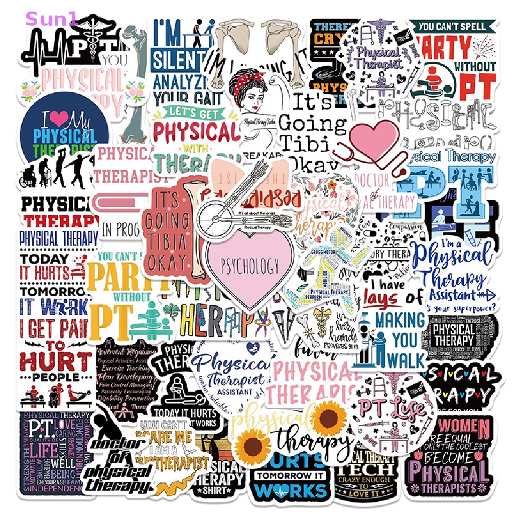 Set 50 Miếng Dán Chống Nước Trang Trí Sổ Tay DIY