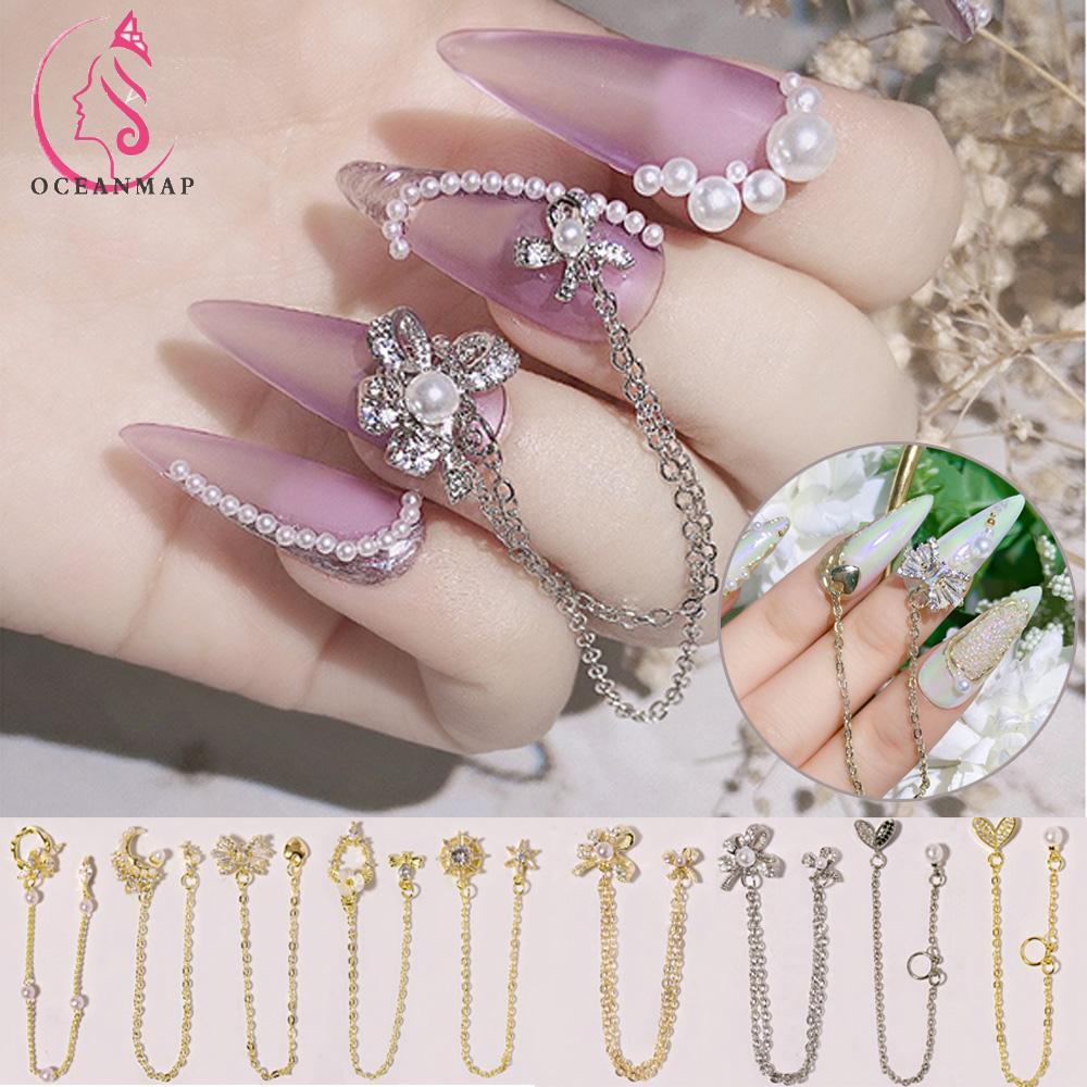 [Hàng mới về] Hạt phụ kiện kim cương giả đính móng tay trang trí 3D sang trọng