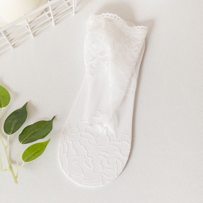 Set 3 Đôi Vớ Ren Chống Trượt Thời Trang Dành Cho Nữ