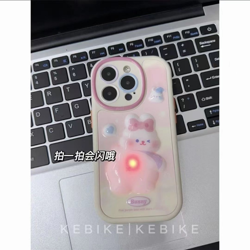 Ốp Điện Thoại Cao Su Mềm Hình Mông Thỏ Dễ Thương Cho Iphone 14 / 13promax 12 11