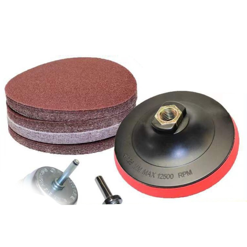 Set 40 Đĩa Chà Nhám Đánh Bóng Hình Tròn 5 Inch