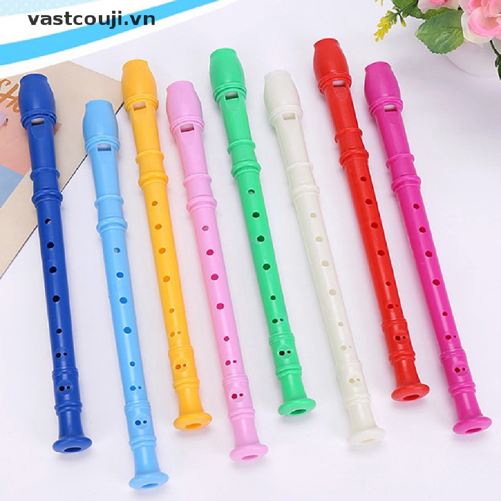 Sáo Gỗ 8 Lỗ Bằng Nhựa Nhiều Màu Sắc Dành Cho Trẻ Em