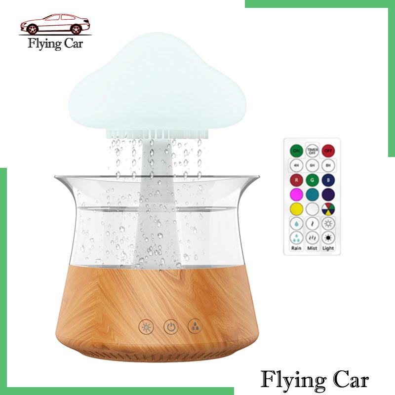 Máy Khuếch Tán Tinh Dầu Hình Giọt Nước Mưa Có Hẹn Giờ USB 300ml Lzdjfmy2