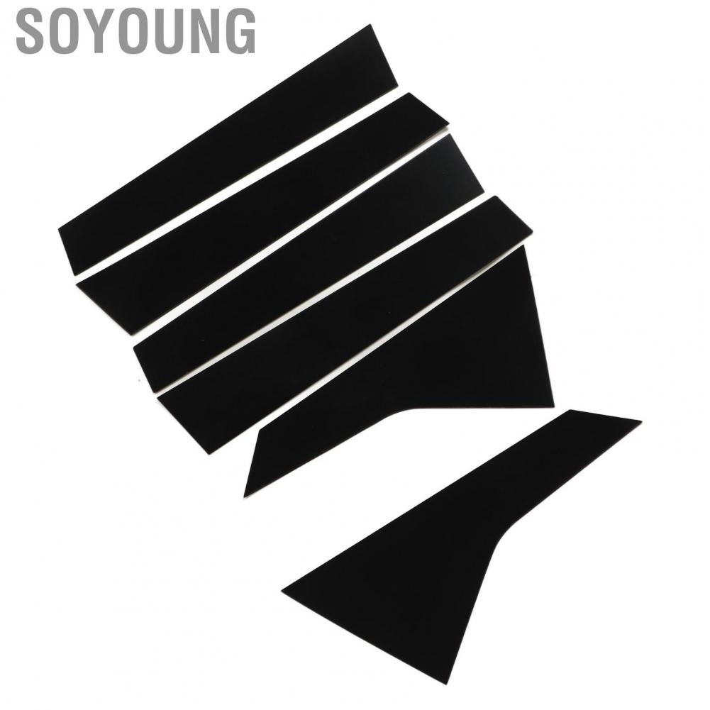 Soyoung Car Window Strip Sticker  Scratch Resistant Trim Firm Lightweight for Civic