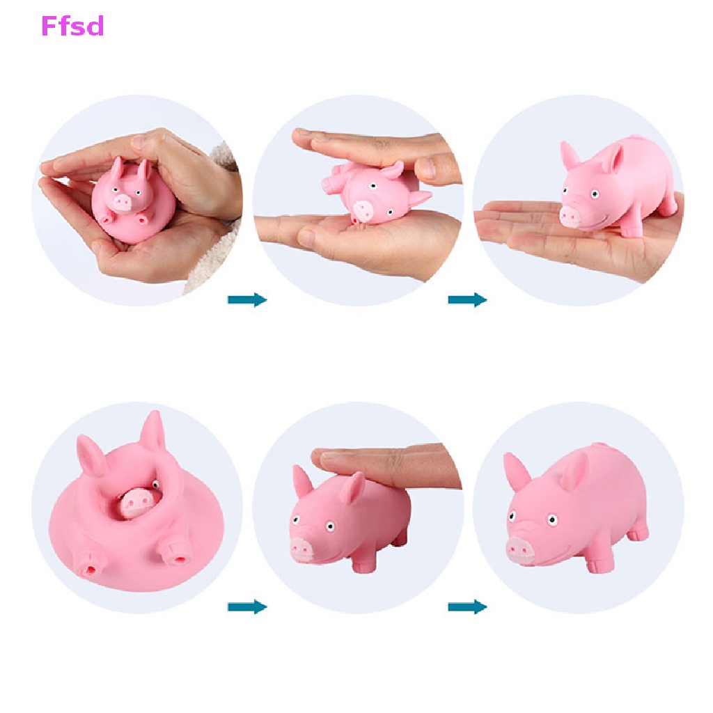 1 Đồ Chơi Nắn Bóp Đàn Hồi Giảm Stress Hình Động Vật