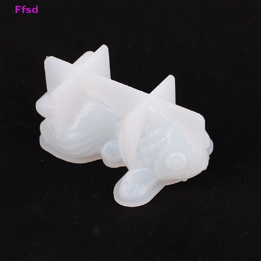 Bộ 2 Khuôn Silicone Hình Cá Vàng 3D Làm Trang Sức DIY