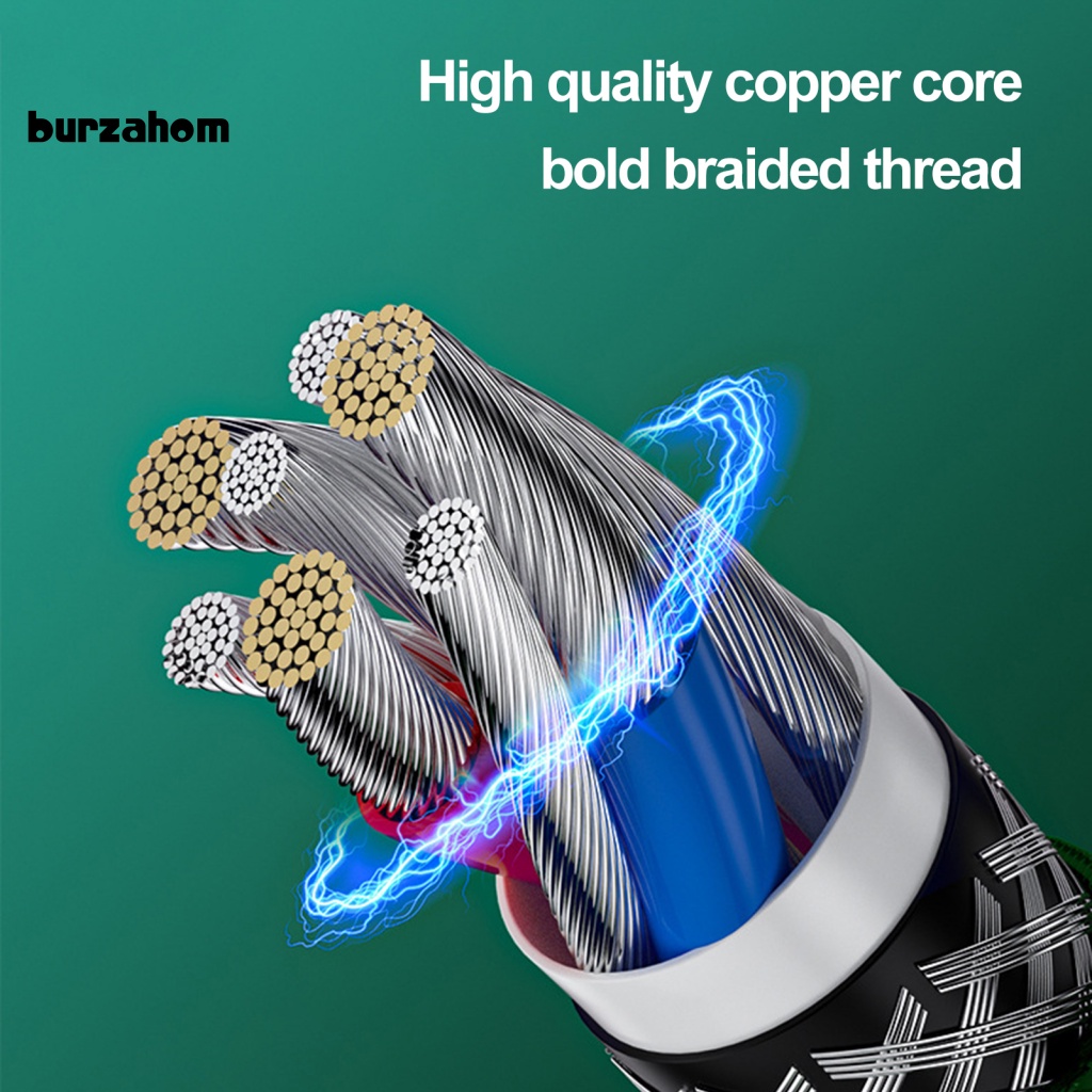 Cáp Sạc USB Bện Dây 3 Trong 1 Đa Năng Cho Điện Thoại Di Động