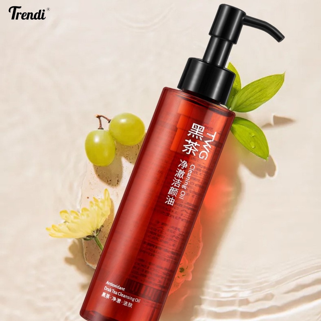 Dầu tẩy trang trà đen TWG nhẹ nhàng làm sạch mắt, môi và mặt Dầu tẩy trang dành cho da nhạy cảm 155mL Trendi Store #9178