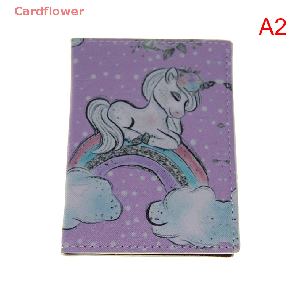 1 Túi Da PU Đựng Hộ Chiếu / Thẻ Tín Dụng Chống Thấm Nước Họa Tiết Kỳ Lân Mới