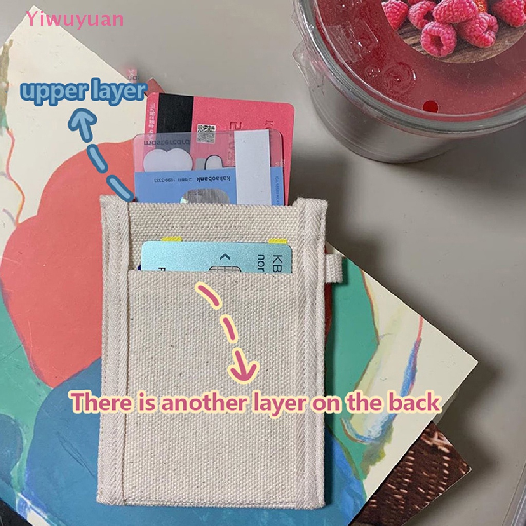 < Yiwuyuan > Ví Đựng Thẻ Hai Lớp Chống Khử Từ Hình Hoa Tulip Graffiti Mới Cho Apple