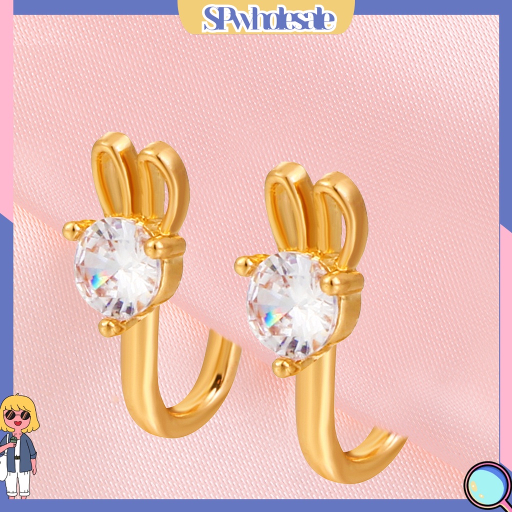 &lt;SPwholesale&gt; Khuyên Mũi Chữ U Đính Đá Lấp Lánh Nhiều Kiểu Dáng Thời Trang