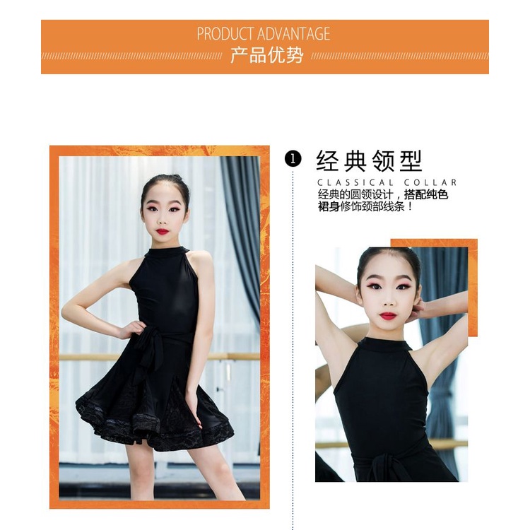 Đầm Khiêu Vũ Nhảy Latin Chuẩn Cho Bé Gái _ MeiJ Store