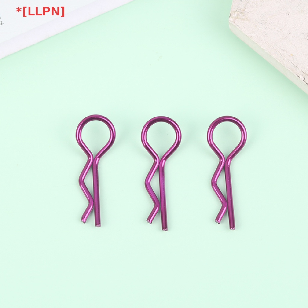 Set 10 Kẹp Chữ R Bằng Kim Loại Cho Xe Hơi Điều Khiển Từ Xa SCX10 Wraith TRX4 TRX6 HSP