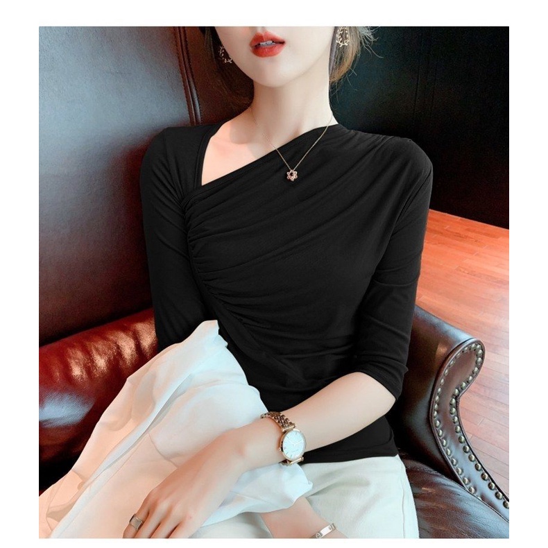 Áo Thun Nữ Tay Lửng Vạt Bầu