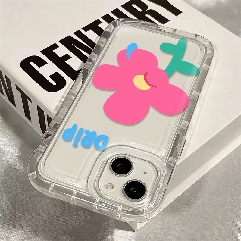 Ốp Điện Thoại TPU Silicon Mềm Trong Suốt Chống Sốc Họa Tiết Hoa Cho IPhone 14 13 12 11 Pro X XR XS Max 7 8 Plus