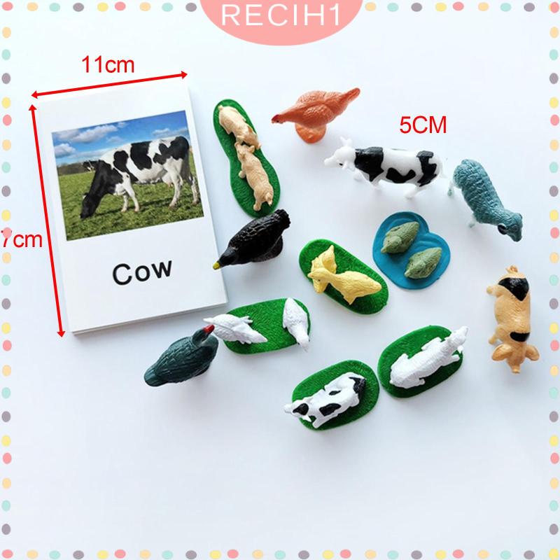 [Recih] Đồ Chơi Mô Hình Động Vật Biển Rừng Nhỏ Cho Bé Mẫu Giáo