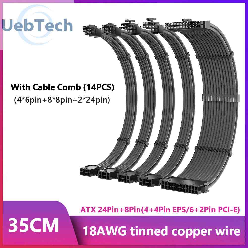Dây Cáp Mở Rộng Bo Mạch Chủ CPU GPU 24Pin 8P 6 + 2P EPS PCI-E