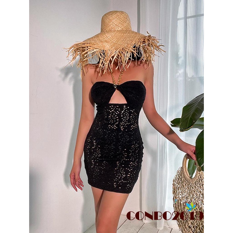 Đầm không tay dáng ôm Màu Sắc Thanh Lịch Dành Cho Nữ