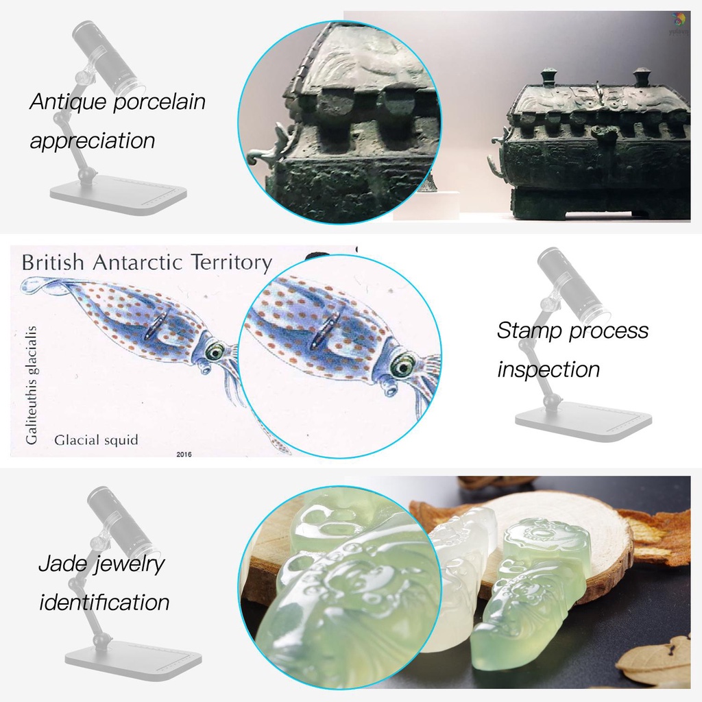 Kính Hiển Vi Điện Tử 2 Triệu HD WIFI 50-1000X F210 Chuyên Dụng Cho Điện Thoại