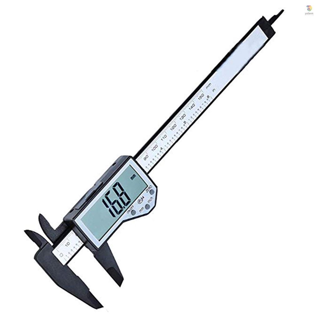 Thước Cặp Đo Điện Tử IP54 Màn Hình Lớn 0-150mm Bằng Nhựa Chống Nước IP54