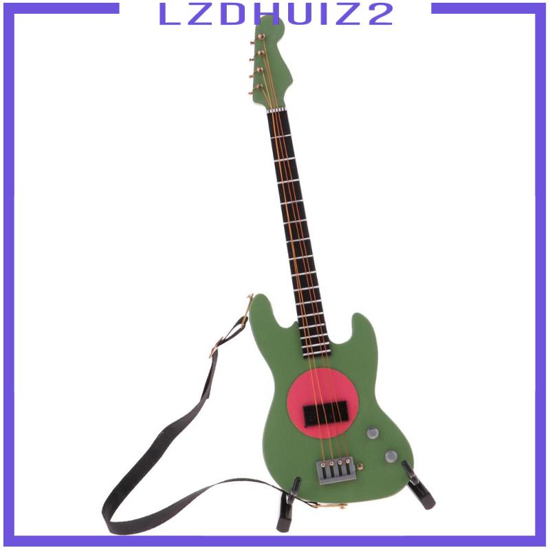 Mô Hình Đàn Guitar Điện Mini Bằng Gỗ 20cm Tỷ Lệ 1 / 6 #5