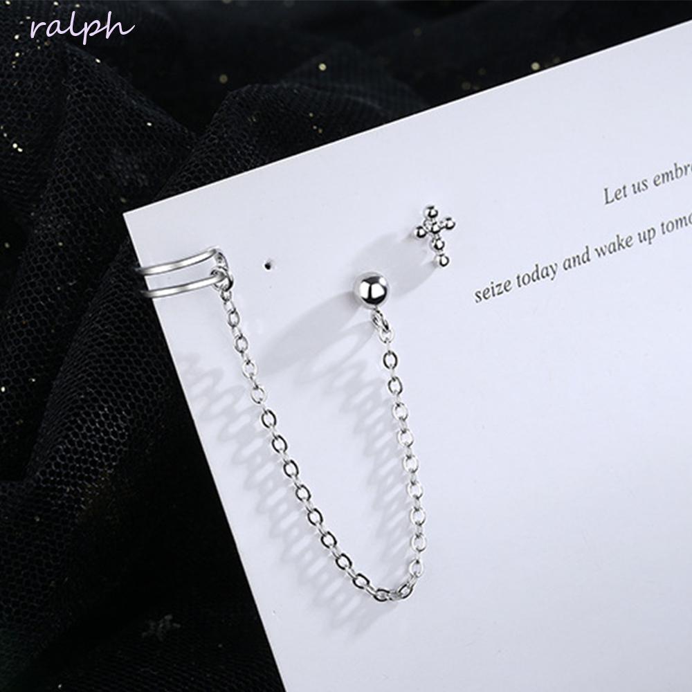 Bông Tai Chuỗi Hình Còng Tay Và Thánh Giá Độc Đáo Thời Trang Cho Nữ