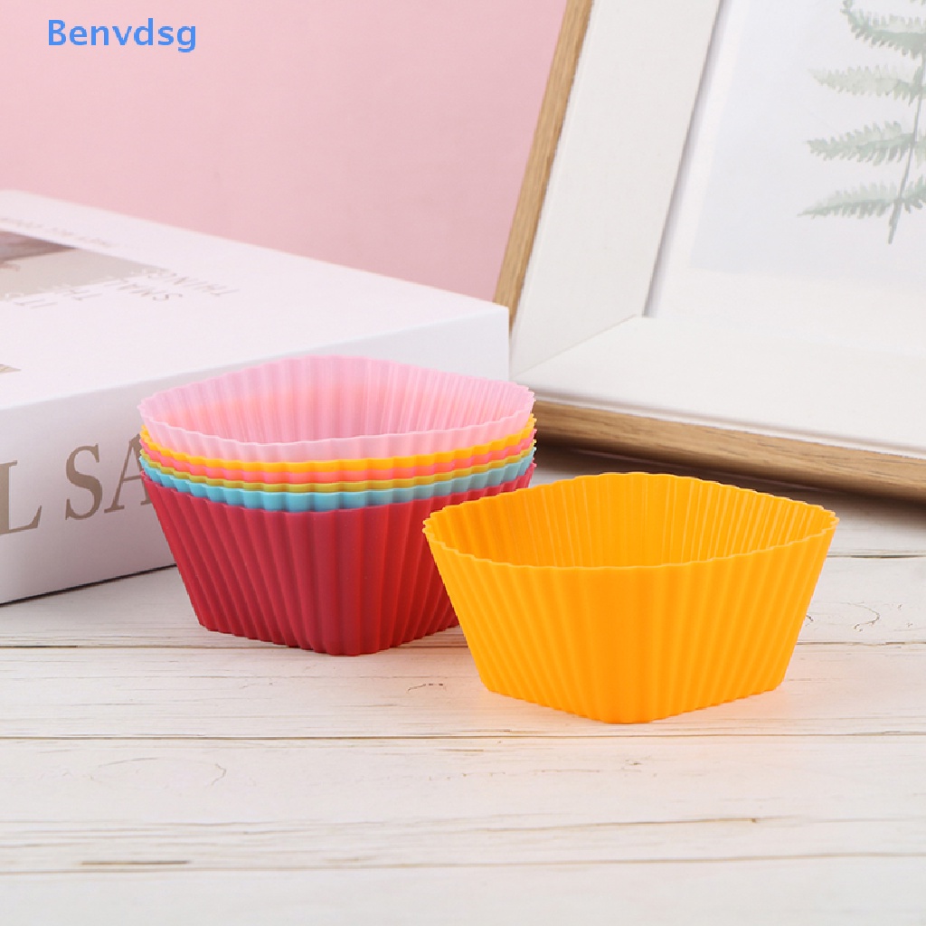 Bộ 10 Khuôn Silicone Làm Bánh Hình Vuông Tiện Dụng