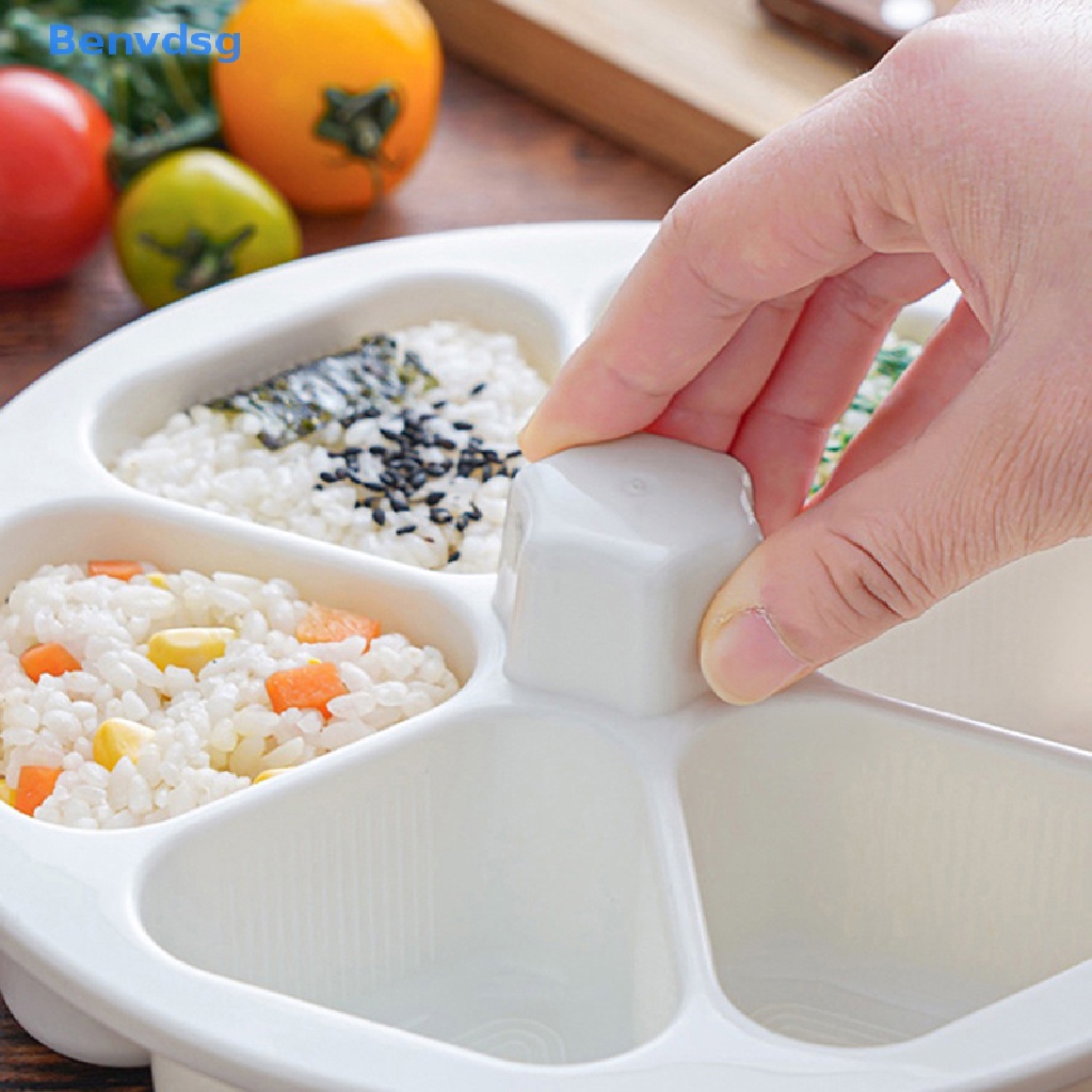 1 Khuôn Làm Sushi 6 Trong 1 Hình Tam Giác Không Cần Dùng Keo