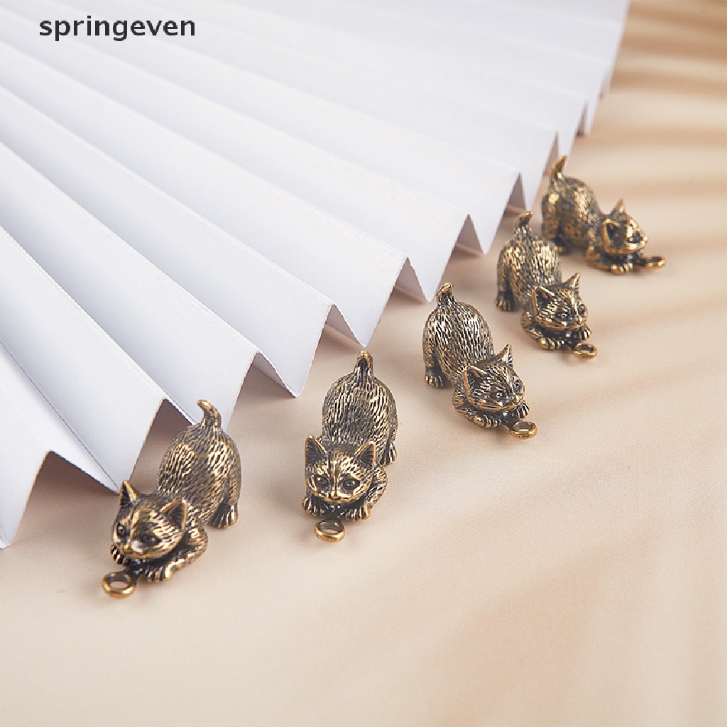 Đế Đốt Trầm Hương Bằng Đồng Thau Hình Mèo Dễ Thương