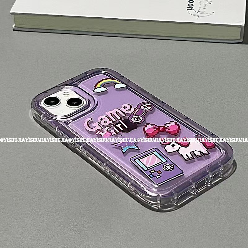 ✅111312Ốp Điện Thoại Dẻo Họa Tiết Hoạt Hình Máy Chơi Game Cổ Điển Chống Sốc Cho iPhone14promax14