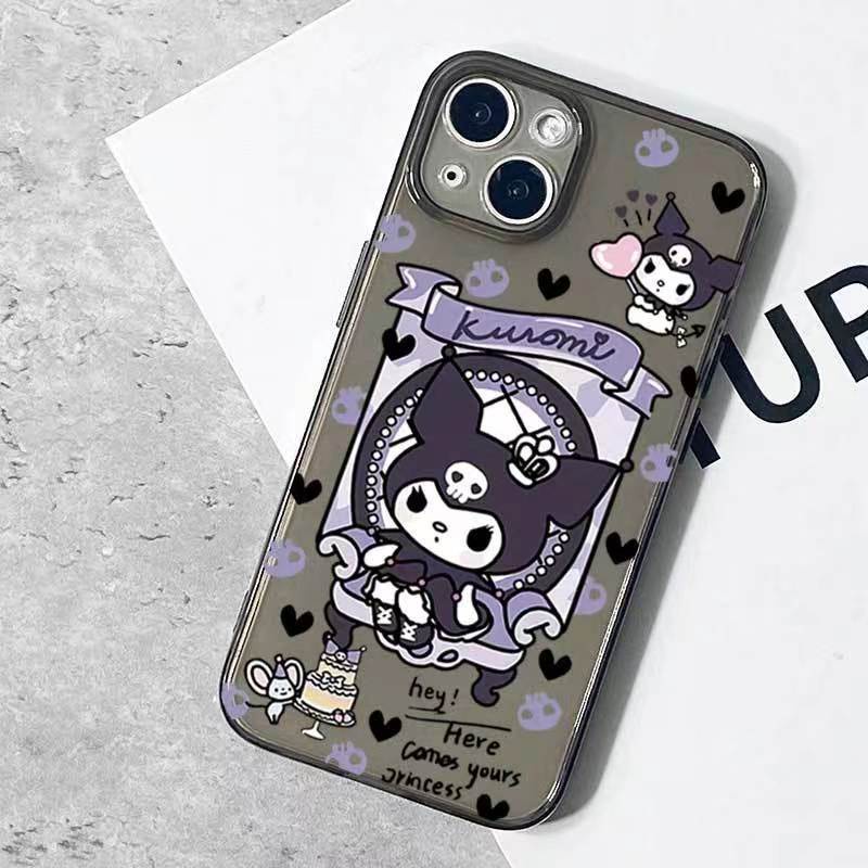 ✅Ốp Điện Thoại Trong Suốt Chống Sốc Họa Tiết Kuromi Dễ Thương Cho Iphone 1213 Xsmax 14Pro 11 JQH0