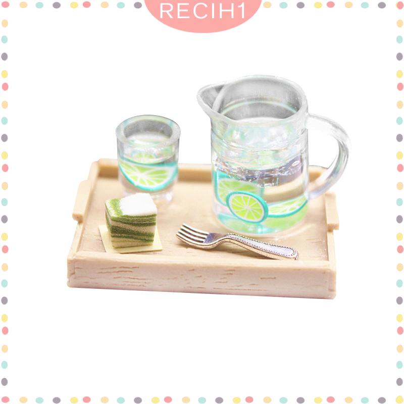 Set 5 Món Đồ Chơi Thức Ăn / Nước Uống Trang Trí Nhà Búp Bê Tỉ Lệ 1 / 12