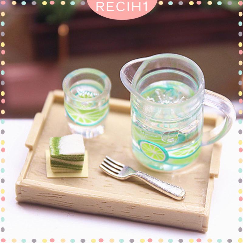 Set 5 Món Đồ Chơi Thức Ăn / Nước Uống Trang Trí Nhà Búp Bê Tỉ Lệ 1 / 12